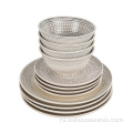 Пластины устанавливают обеденный посуда вручную 12 керамику